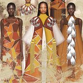 PORTFOLIO. Fashion Design, and Traditional illustration project by María Josefina Valle - 08.11.2021