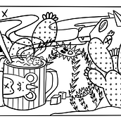 "La Taza" . Projekt z dziedziny Trad, c, jna ilustracja, Sztuka miejska i Sketching użytkownika Ana Isabel Lopez - 08.12.2020