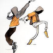 Dance. Traditional illustration project by Mateja Pivk - 08.08.2021