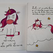 Lulu la licorne . Ilustração tradicional projeto de Virginie Virginie Thevenet - 11.08.2021