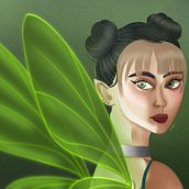 Mi Proyecto del curso: Retratos digitales de fantasía con Photoshop. Un projet de Illustration traditionnelle, Dessin, Illustration numérique, Dessin de portrait, Dessin numérique , et Peinture numérique de Dafne Morales - 11.08.2021