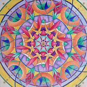 Mandala project. Drawing, Creativit, Logo Design, Fashion Design, Watercolor Painting, Artistic Drawing, Instagram, and Traditional illustration project by Sara Maite Girardi - 08.12.2021