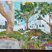 My project in Artistic Watercolor Sketching: Dare to Express Your Ideas course. Traditional illustration, Sketching, Creativit, Drawing, Watercolor Painting, and Sketchbook project by athenamcelrath - 08.12.2021