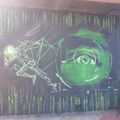 Mural tienda sistemas informaticos. Un proyecto de Pintura y Publicidad de edcamarero - 01.07.2021