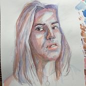 My project in Artistic Portrait with Watercolors course. Een project van  Beeldende kunst, Schilderij, Aquarelschilderen y  Portrettekening van andrew_shoolbread - 12.08.2021