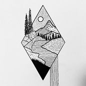 Water Falling. Traditional illustration, and Design project by offcntrart - 08.13.2021