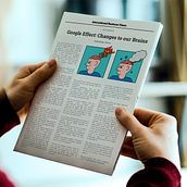 Ilustración Editorial | Google Effect: Changes to our Brains. Art Direction, Editorial Design, Fine Arts, Graphic Design, Information Design, and Editorial Illustration project by Clara Berenguer - 08.13.2021
