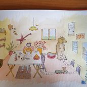 My project in Exploratory Sketchbook: Find Your Drawing Style course. Traditional illustration, Sketching, Creativit, Drawing, Watercolor Painting, Sketchbook, and Gouache Painting project by mikejwest - 08.13.2021