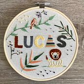 Mi Proyecto del curso: Técnicas básicas para bordar letras. Embroider project by Rocío Ramírez - 08.13.2021