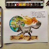 No planet B. Traditional illustration project by Marta Missio - 08.13.2021