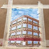 Mi Proyecto del curso: Dibujo arquitectónico con acuarela y tinta. Esboçado, Desenho, Pintura em aquarela, Ilustração arquitetônica, Ilustração com tinta, e Arquitetura projeto de dani_pibo - 10.08.2021