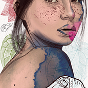 Mi Proyecto del curso: Retrato ilustrado con Procreate. Traditional illustration, Vector Illustration, Digital Illustration, and Portrait Drawing project by Monse Rodríguez de la vega - 08.09.2021
