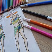 My Final Project- Summer. Traditional illustration, Sketching, Fashion Design, Costume Design, Pattern Design, Pencil Drawing, Sketchbook, Floral, and Plant Design project by Pooja Giridharan - 08.12.2021