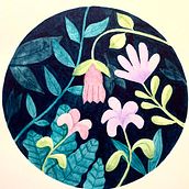 Mi Proyecto del curso: Técnicas de acuarela en negativo para ilustración botánica. Ilustração tradicional, Pintura em aquarela e Ilustração botânica projeto de Elena Medina Vielma - 13.08.2021