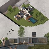 Meu projeto do curso: Ilustração digital de projetos arquitetônicos. Een project van Architectuur, L, scaping, Digitale illustratie, Digitale architectuur y  Architecturale illustratie van Julie Rezende - 13.08.2021