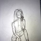 Mi Proyecto del curso: Dibujo anatómico para principiantes. Fine Arts, Sketching, Pencil Drawing, Drawing, Realistic Drawing, and Figure Drawing project by Natalia Vargas Garfias - 08.13.2021