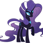 Costume of Nightmare Rarity from My Little Pony as a Cosplay. Design de vestuário projeto de Katrin Tannerbauer - 31.12.2021