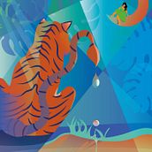 Mon projet du cours : Illustration vectorielle dynamique : couleur et composition. Traditional illustration, Vector Illustration, Digital Illustration, and Editorial Illustration project by heptanes73 - 08.15.2021