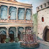 My project in Architectural Sketching with Watercolor and Ink course. Sketching, Drawing, Watercolor Painting, Architectural Illustration, Sketchbook & Ink Illustration project by adrianarocchi - 08.15.2021