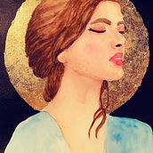 Mi Proyecto del curso: Retrato en acuarela a partir de una fotografía. Traditional illustration, Watercolor Painting, and Portrait Drawing project by Jislen B. - 08.15.2021