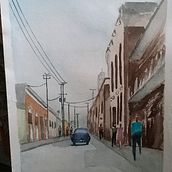 Mi Proyecto del curso: Paisajes urbanos en acuarela. Fine Arts, Watercolor Painting, and Architectural Illustration project by Tamara Cusnier - 08.15.2021