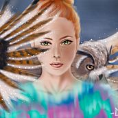 Mi Proyecto del curso: Retratos digitales de fantasía con Photoshop . % Alba J. tarafından hazırlanan Geleneksel illüstras, on, Çizim, Dijital İllüstras, on, Portre Çizimi, Dijital Çizim, Dijital Bo, ama, Ve Güzel sanatlar projesi - 08.15.2021