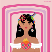 Mi Proyecto del curso: Ilustración vectorial con estilo. Projekt z dziedziny Trad, c, jna ilustracja, Grafika wektorowa,  R, sunek, Projektowanie dla portali społecznościow i ch użytkownika Carolina Salcedo - 15.08.2021