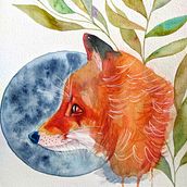 Mi Proyecto del curso: Retratos expresivos de animales en acuarela. Traditional illustration, Watercolor Painting, Realistic Drawing, and Naturalistic Illustration project by Red Rosemary - 08.14.2021