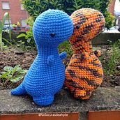 T-Rex. Amigurumi project by Ahyde Jorna - 08.15.2021