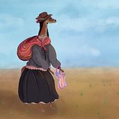 Mi Proyecto del curso: Creación de personajes antropomorfos. Traditional illustration, Character Design, Drawing, Digital Illustration, and Watercolor Painting project by Mariela Valdivia - 08.16.2021