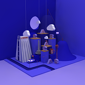 Caracas monocromática, día y noche. Mi Proyecto del curso: Dirección de Arte con Cinema 4D. Projekt z dziedziny  Motion graphics, Kino, film i telewizja, 3D,  Animacja,  Manager art, st, czn i Postprodukcja fotograficzna użytkownika Maria Emilia Castellet - 16.08.2021