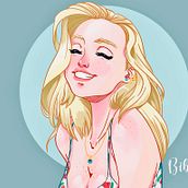 Mon projet du cours : Portrait de personnages féminins avec Procreate. Un progetto di Illustrazione tradizionale, Illustrazione digitale e Disegno digitale di IROUVA Christophe - 09.07.2021