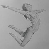 Mi Proyecto del curso: Salto al vacio/Leap into the void. Artes plásticas, Esboçado, Desenho a lápis, Desenho, e Desenho realista projeto de Daniel - 15.08.2021