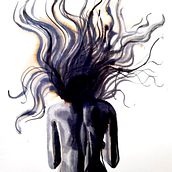 River Woman . Traditional illustration, Fine Arts, Writing, Watercolor Painting, Stor, telling, and Artistic Drawing project by Agata Ewa Kordecka - 08.16.2021