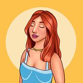 Meu projeto do curso: Retrato de personagens femininas com Procreate. Traditional illustration, Digital Illustration, and Digital Drawing project by Eduarda Maniezo - 08.14.2021