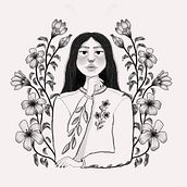 Meu projeto do curso: Técnicas de desenho tradicional com Procreate. Traditional illustration, Drawing, Digital Illustration, Portrait Drawing, and Digital Drawing project by Eduarda Maniezo - 08.08.2021