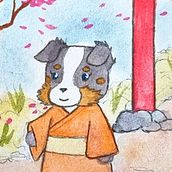 Mein Kursprojekt: Aquarellillustration mit japanischen Einflüssen - Frida and Iva . Un projet de Illustration traditionnelle, Dessin , et Aquarelle de teresa_habdank - 15.08.2021