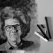 Meu projeto do curso: Retrato realista com carvão vegetal. Traditional illustration, Fine Arts, Drawing, Portrait Drawing, and Realistic Drawing project by Mario Sales - 08.16.2021