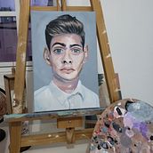 Mi Proyecto del curso: Retrato expresivo al óleo: explora la técnica alla prima. Fine Arts, Painting, and Oil Painting project by Carla Silingardi - 08.17.2021