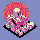 My project in Isometric Vector Illustrations from Scratch course Ein Projekt aus dem Bereich Grafikdesign, Vektorillustration und Digitale Illustration von Rara Amanda - 16.08.2021