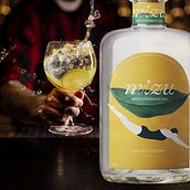 Mizu Gin . Un projet de Packaging, Design graphique, Illustration traditionnelle, Br et ing et identité de Noemi Hans - 17.08.2021