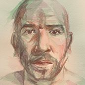 Mi Proyecto del curso: Retrato artístico en acuarela. Un projet de Beaux Arts, Peinture, Aquarelle , et Dessin de portrait de Freddy Carmona - 17.08.2021