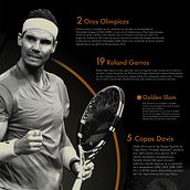 Concepto Infográfico para Diario As, Rafa Nadal. Design, Br, ing, Identit, Editorial Design, Events, Marketing, Cop, and writing project by Carlos Criado González - 02.28.2019