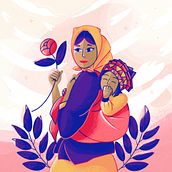 Mi Proyecto del curso: Composición creativa para ilustración con Procreate. Un proyecto de Ilustración tradicional, Creatividad, Ilustración digital y Dibujo digital de Denisse Garay - 10.08.2021