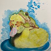 The Passenger. Watercolor Painting project by Sandi Bates - 08.17.2021