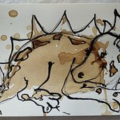 My project in Illustration Techniques to Unlock your Creativity course. Design, Traditional illustration, Fine Arts, Painting, Creativit, Creating with Kids, and Sketchbook project by Kati KÓTI - 08.17.2021