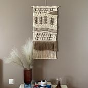 My project in Introduction to Macramé: Creation of a Decorative Tapestry course. Accessor, Design, Arts, Crafts, Interior Design, Decoration, Fiber Arts, and Macramé project by sveinbjorgk - 08.17.2021