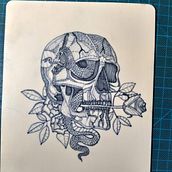 Meu projeto do curso: Tatuagem para principiantes. Tattoo Design project by Gabriella De Sousa Santos - 08.17.2021