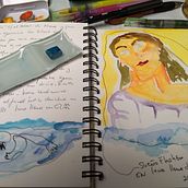 Diario de artista a través de lo incierto. Traditional illustration, Fine Arts, Painting, Creativit, Creating with Kids, Sketchbook, and Design project by geminianiruth - 08.14.2021