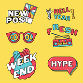 Mi Proyecto del curso: Motion graphics para redes sociales: crea un pack de stickers. Ilustração tradicional, Motion Graphics, Animação, Design de personagens, e Design para redes sociais projeto de Paul Goerne - 15.08.2021